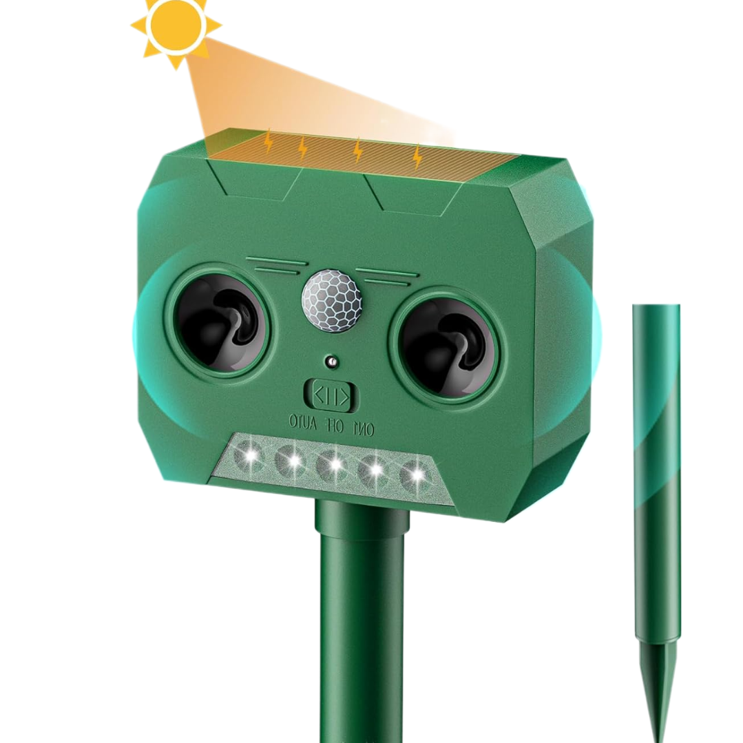 Aparat Solar Ultrasunete Impotriva Daunatorilor - Repelent Ecologic cu Senzor de Miscare PIR