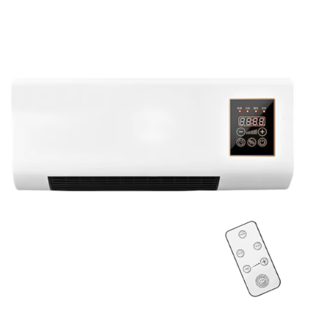 Aer Conditionat Portabil 2-in-1 cu Telecomanda - Functii Incalzire si Racire, Montare Perete