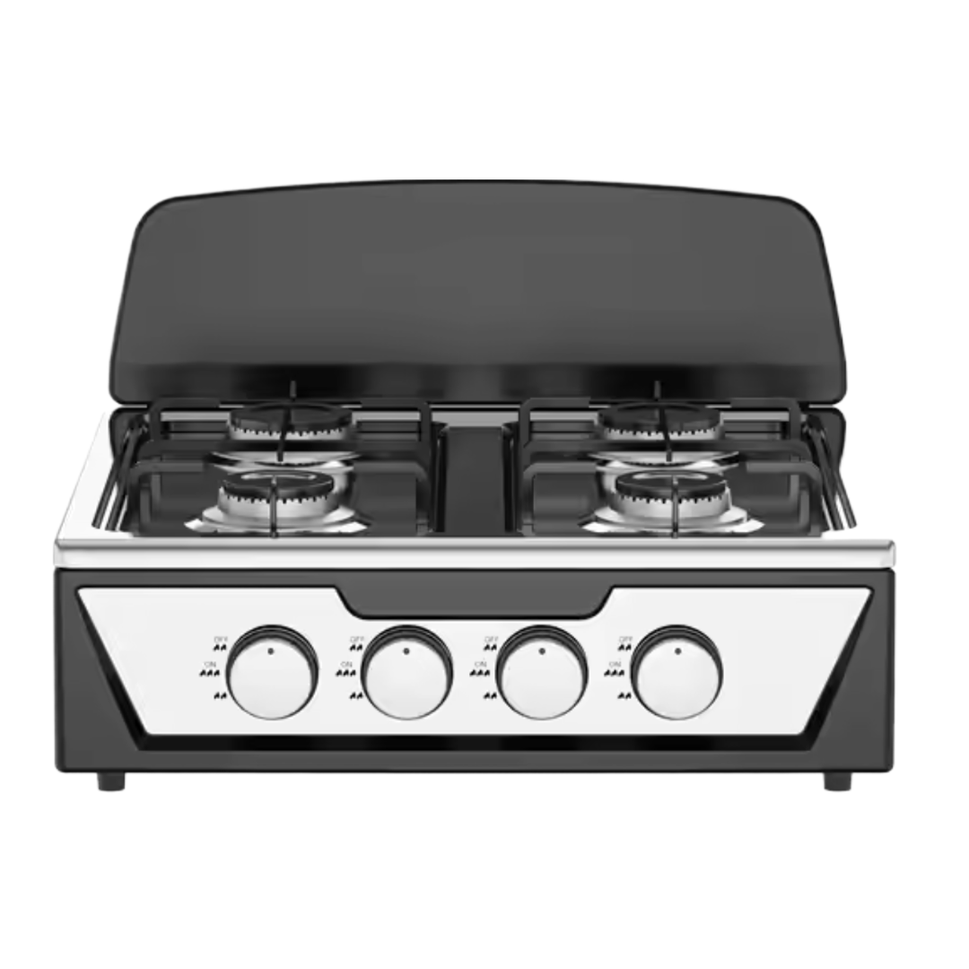 Aragaz Star Chef 4 Arzatoare - Carcasa Metalica Rezistenta, Design Robust cu Capac Protectie