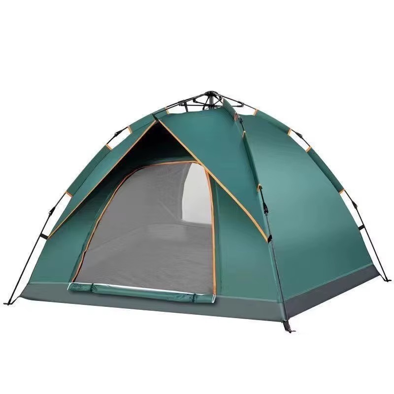 Cort exterior pentru camping, protectie solara, rezistent la ploaie, capacitate 2-3 persoane, verde inchis 2 m x 2 m
