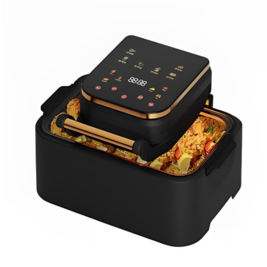 Friteuza Digitala cu Aer Cald 12L 1700W - Touch Control, 11 Programe, Display LED, Gatire Fara Ulei