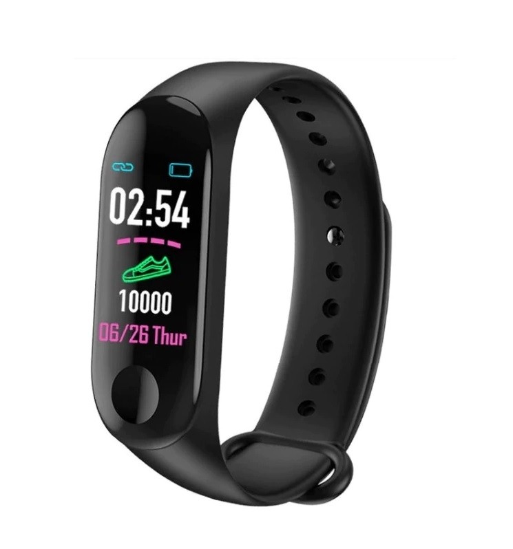 Bratara Fitness Smartwatch cu Monitor Puls si Notificari - Model 3 Plus