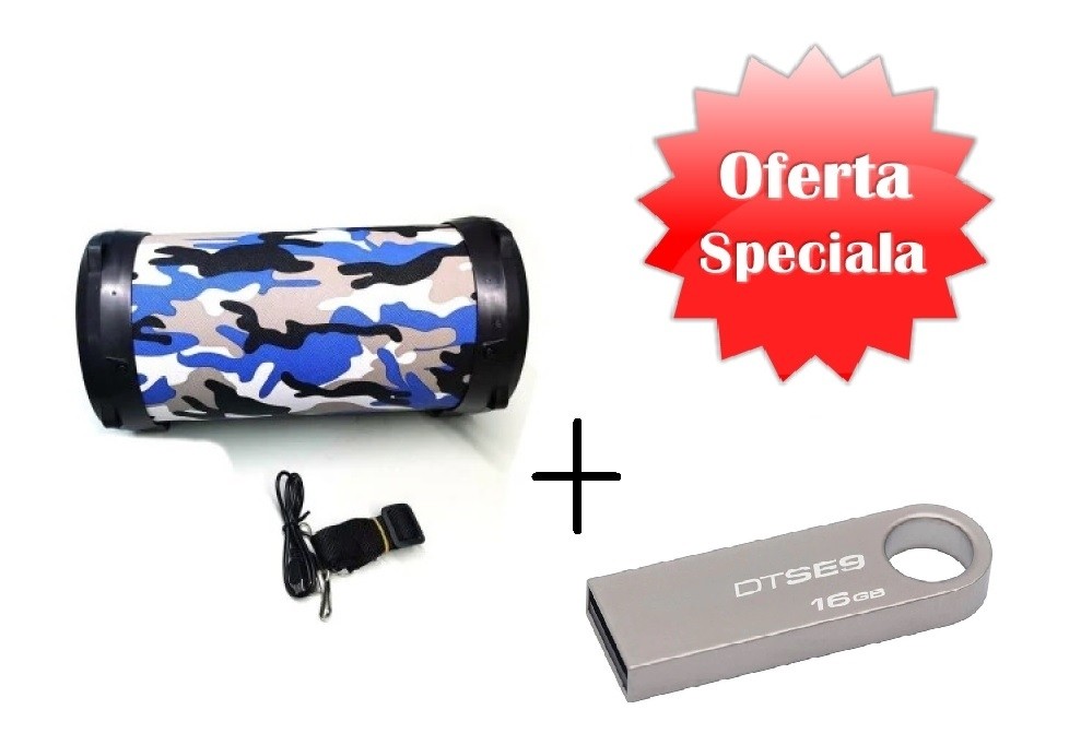 Boxa portabila cu bluetooth + Stick USB 16 GB