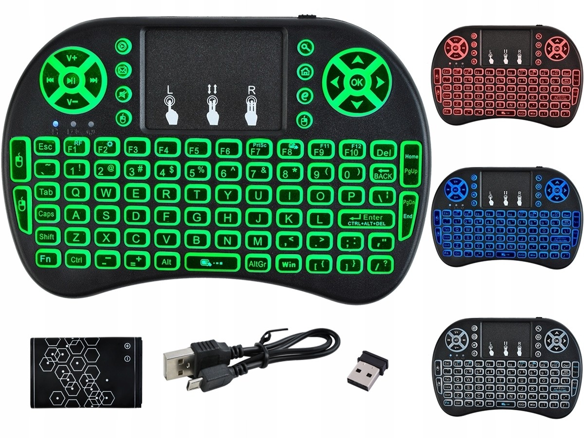 Mini tastatura Wireless portabila, cu mouse touchpad integrat si acumulator