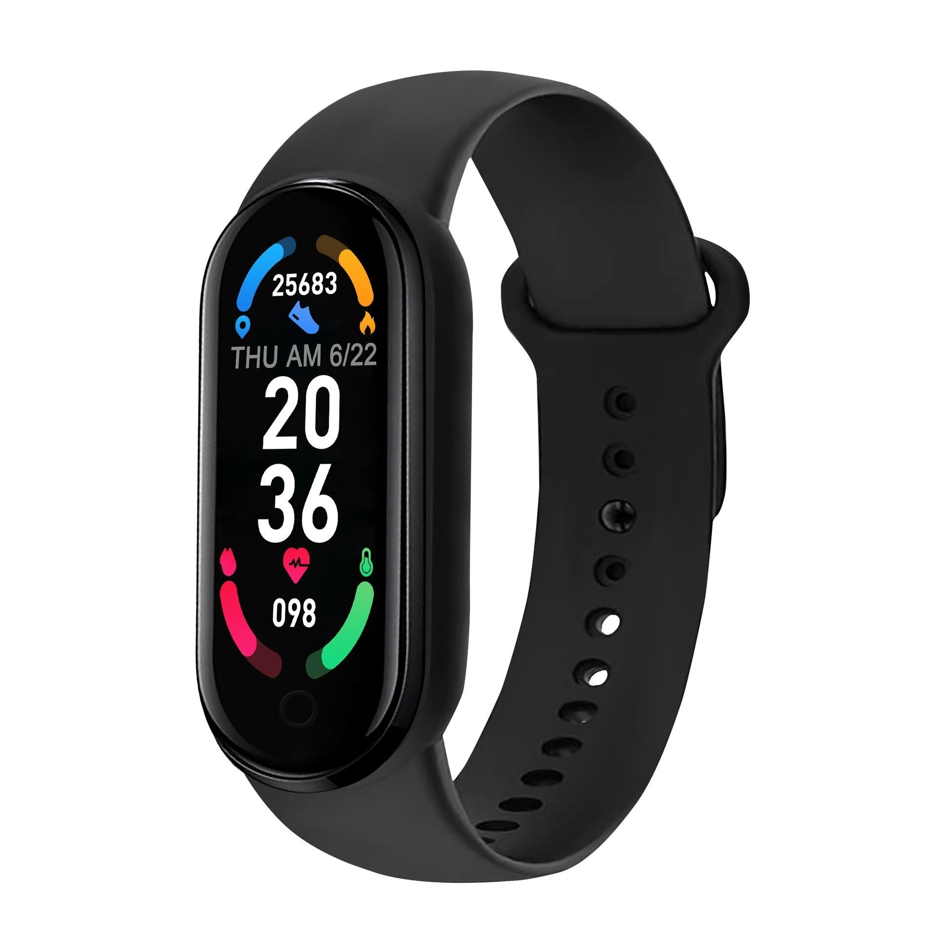 Bratara Fitness Inteligenta M6 - Monitor Activitate cu Ritm Cardiac si Afisaj Vreme
