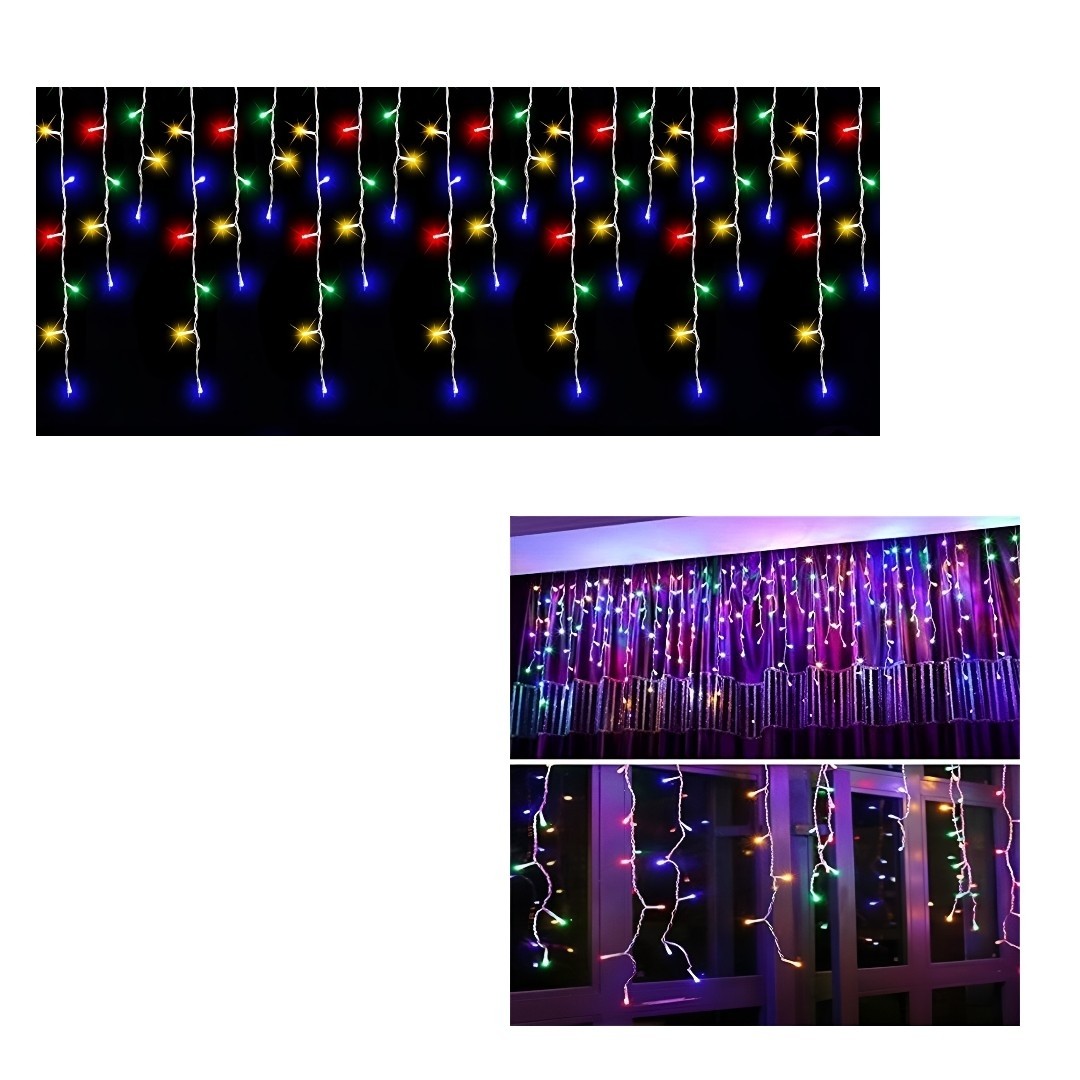 Instalatie tip franjuri, 5 m Multicolor