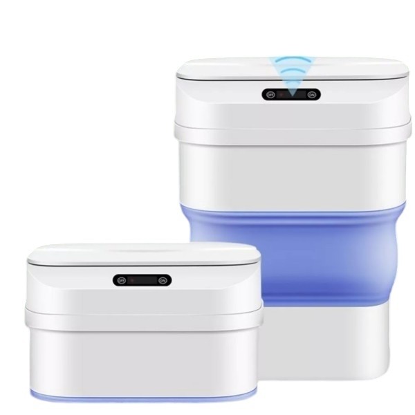 Cos Gunoi Smart Pliabil cu Senzor Miscare - Touchless, Portabil, Igiena Maxima