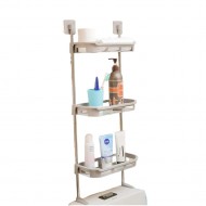 Suport Multifunctional cu 2 Rafturi pentru Baie si Bucatarie - Organizare Optima