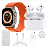 Set Ceas Smart X8 Complet - Casti Wireless + Incarcator Wireless + 8 Accesorii Premium