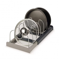 Suport Organizator Extensibil pentru Capace si Oale - 7 Separatoare Ajustabile