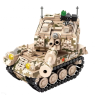 Set Constructii Tanc Militar - 476 Piese - Joc Educativ STEM pentru Copii 8+ Ani