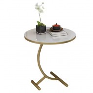 Masa Rotunda pentru Cafea cu Efect Marmura - Design Modern si Elegant