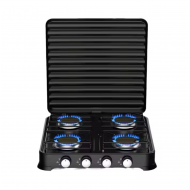 Aragaz pe Gaz Star Chef 4 Arzatoare - Carcasa Metalica cu Capac, Design Compact Profesional