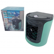 Mini aparat de aer conditionat portabil cu maner, lumini LED si incarcare USB