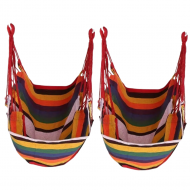 OFERTA 1+1! Hamac Suspendat Tip Scaun - Confort Maxim pentru Relaxare in Gradina, multicolor