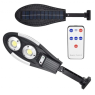Lampa Solara 150W cu 60 LED COB, Senzor Miscare, 3 Moduri Iluminare, Telecomanda, IP65, Autonomie pana la 12h, Iluminat Exterior pentru Curte si Gradina
