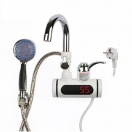 Robinet Electric cu Incalzire Instantanee si Dus - Afisaj LED, Montaj pe Perete, 60°C