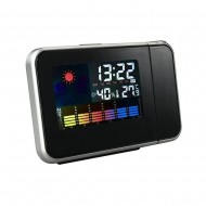Ceas Digital cu Proiector si Statie Meteo - Termometru, Higrometru si Alarma