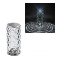 Lampa LED RGB de Masa cu Telecomanda si Baterie Reincarcabila - Design Cristal Acrilic