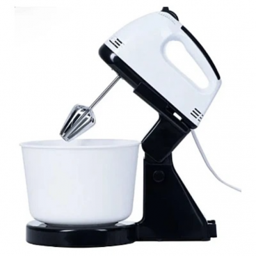 Mixer cu Bol Inox 2L, 200W, 7 Viteze - Teluri Incluse pentru Patiserie