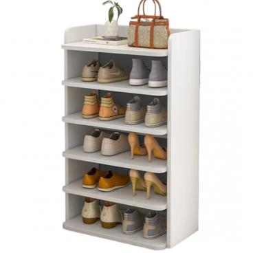 Organizator Incaltaminte cu 6 Etajere Alb 42x26x88cm - Solutie Compacta pentru Depozitare