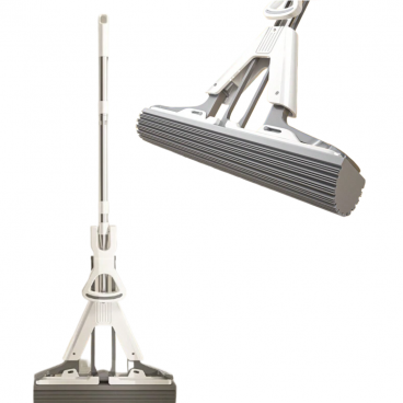 Mop PVA Super Absorbant cu Maner Telescopic si Sistem de Stoarcere - Pentru Toate Suprafetele