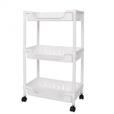 Etajera mobila cu roti - 3 rafturi pentru bucatarie si baie