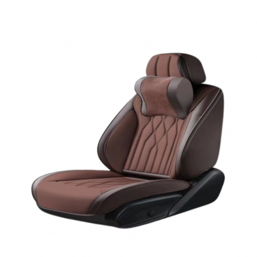 Set Huse Auto Complete Maro - Fata, Spate + 2 Perne Tetiere, Protectie Optima Scaune