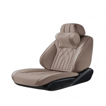 Set Complet Huse Scaune Auto Universale Bej + 2 Perne Tetiere - Protectie Premium Interior