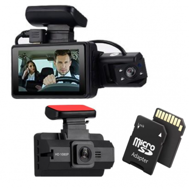 PACHET COMPLET: Camera Auto DVR Full HD 1080P cu Ecran 3 Inch + Card 32GB - Vedere Nocturna si Senzor G